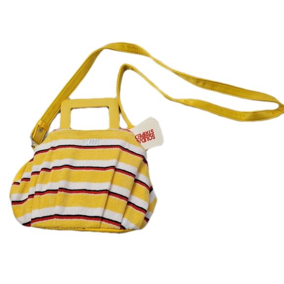 MWT Solid & Striped Lola Top Handle Mini Bag - Picture 2 of 11